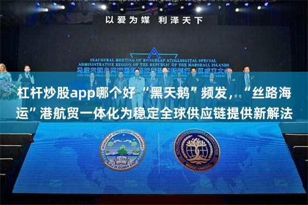 杠杆炒股app哪个好 “黑天鹅”频发，“丝路海运”港航贸一体化为稳定全球供应链提供新解法