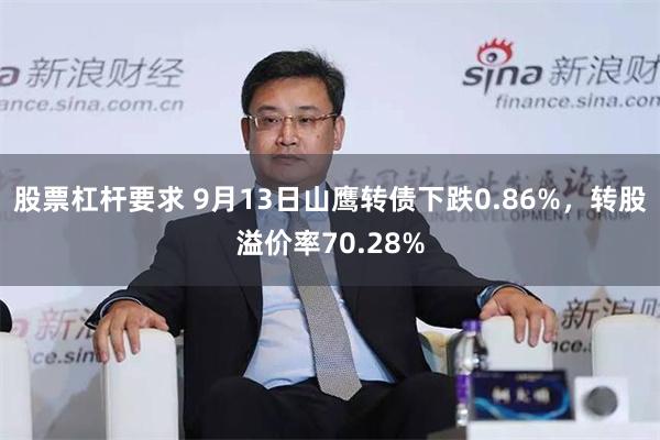 股票杠杆要求 9月13日山鹰转债下跌0.86%，转股溢价率70.28%