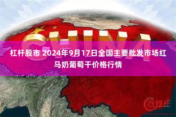 杠杆股市 2024年9月17日全国主要批发市场红马奶葡萄干价格行情