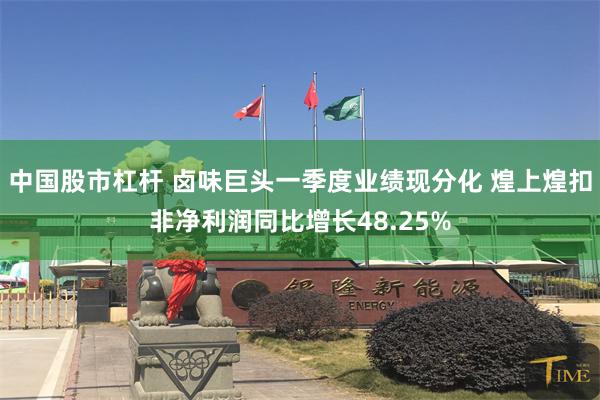 中国股市杠杆 卤味巨头一季度业绩现分化 煌上煌扣非净利润同比增长48.25%