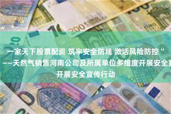 一家天下股票配资 筑牢安全防线 激活风险防控“神经元”——天然气销售河南公司及所属单位多维度开展安全宣传行动