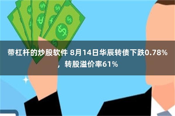 带杠杆的炒股软件 8月14日华辰转债下跌0.78%，转股溢价率61%